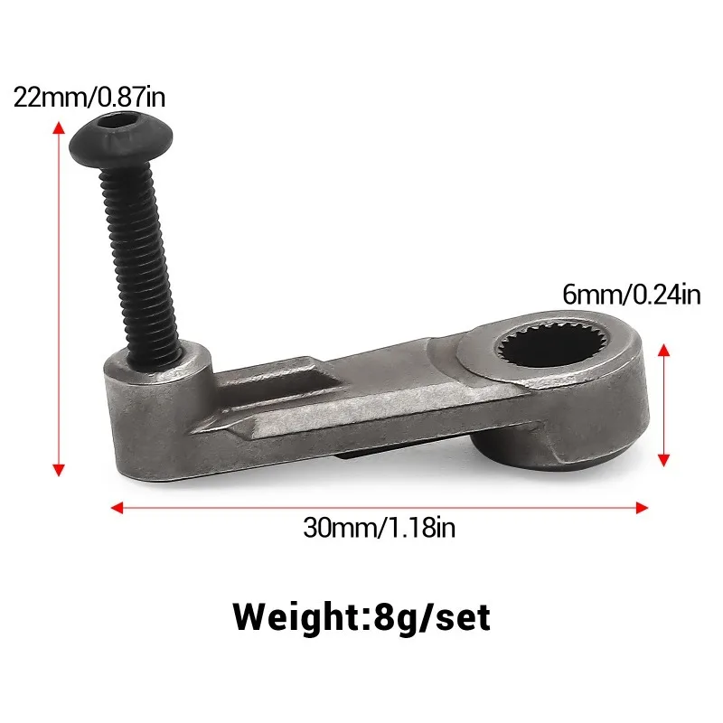 Metalen servohoorn # 8247X voor TRXS T4/T6/TRX4/TRX6, speciaal ontworpen voor zwaar klimmen