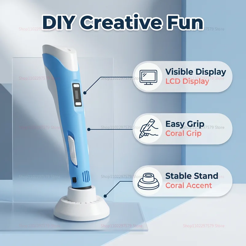 قلم طباعة ثلاثية الأبعاد للأطف - مراجعة 3D Printing Pen For Adults وسعره