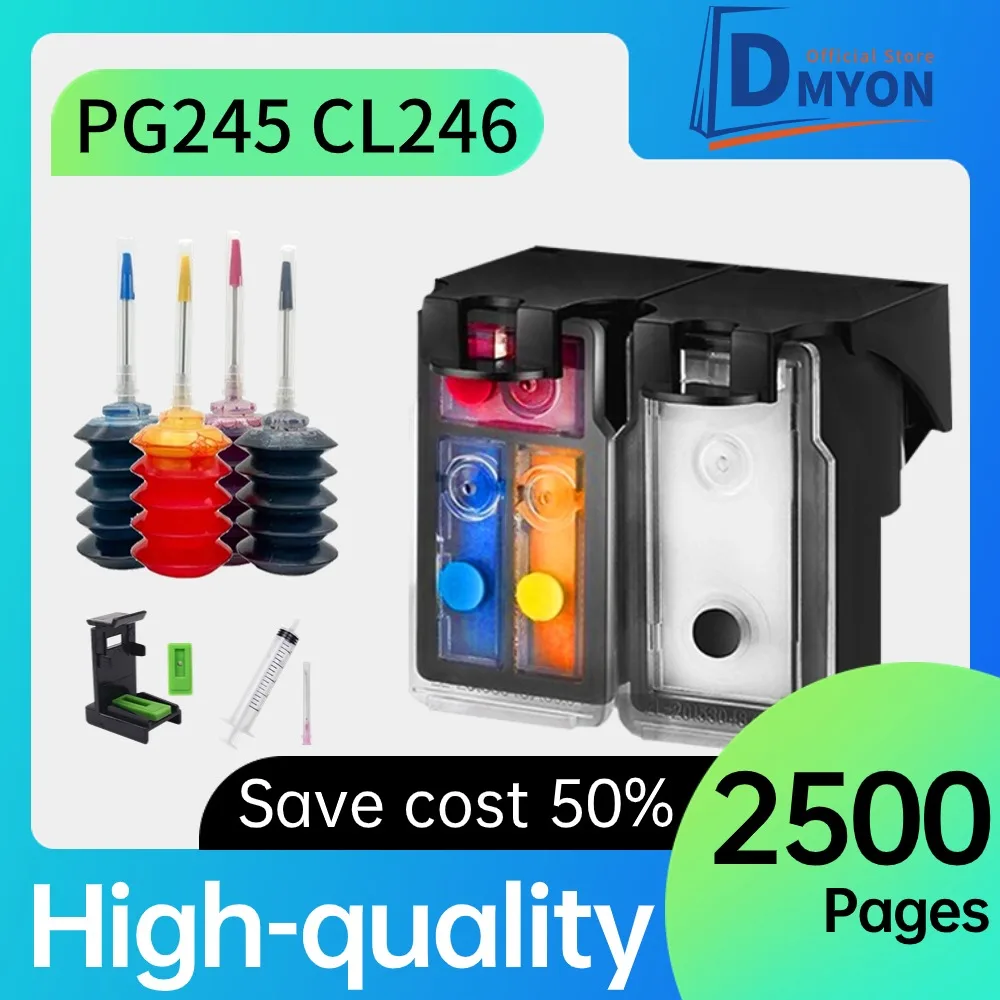 PG245 CL246 Replacement pg245 cl246 cartridge for canon pixma MG2924 MX492 MG2520 TS302 TS3120 TS3122 2420 Printer cartridge