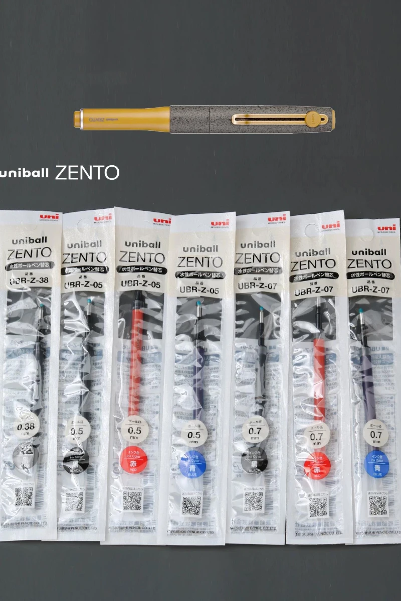 uni-ball ZENTO Signature Magnetic Cap Gel Pen,Brass Limited Edition 0.5mm Black Ink Luxury Writing Instrument for Business&Gifts - view 6
