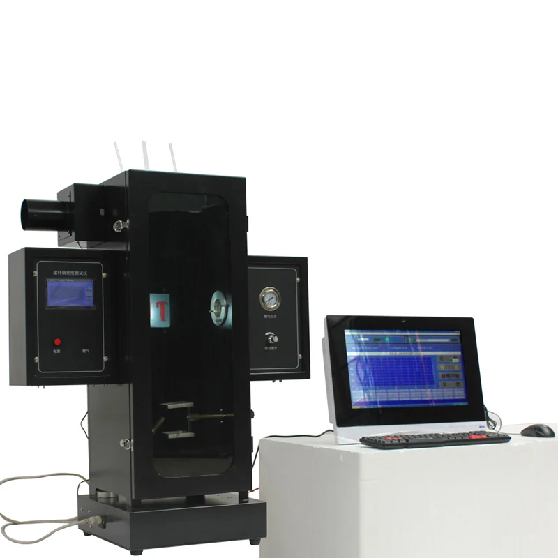 JCY-3 شاشة تعمل باللمس الكمبيوتر التحكم المزدوج مواد البناء اختبار كثافة الدخان #2