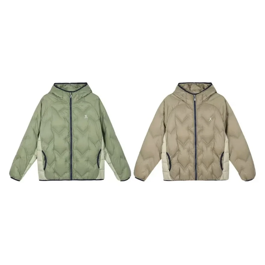 

Lightweight Autumn Winter Hooded Cotton Jacket Sporty Loose Fit Outdoor Warm Windproof Unisex Long Sleeve Zipper Closure Soli...