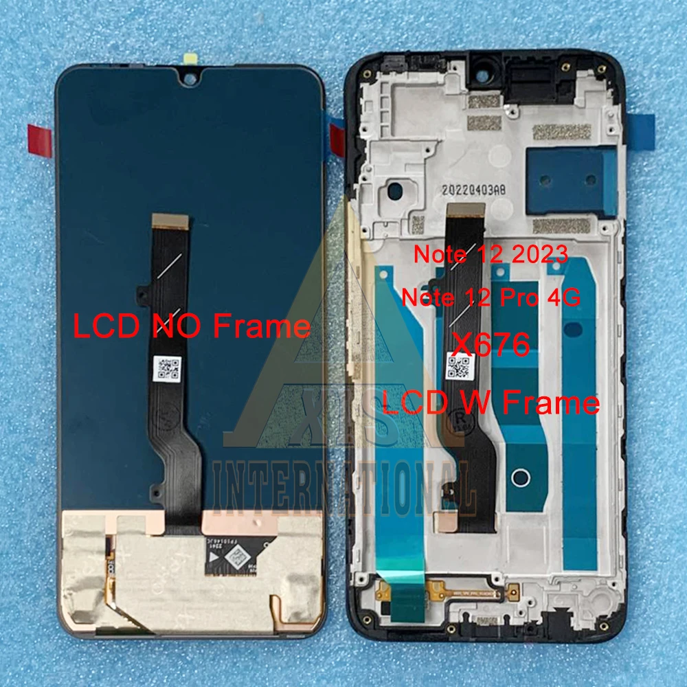 Amoled Original For Infinix Note 11 X663 X676 LCD Screen Frame Touch Panel For Infinix Note 12 2023 LCD 12 Pro 5G G96 X671 LCD