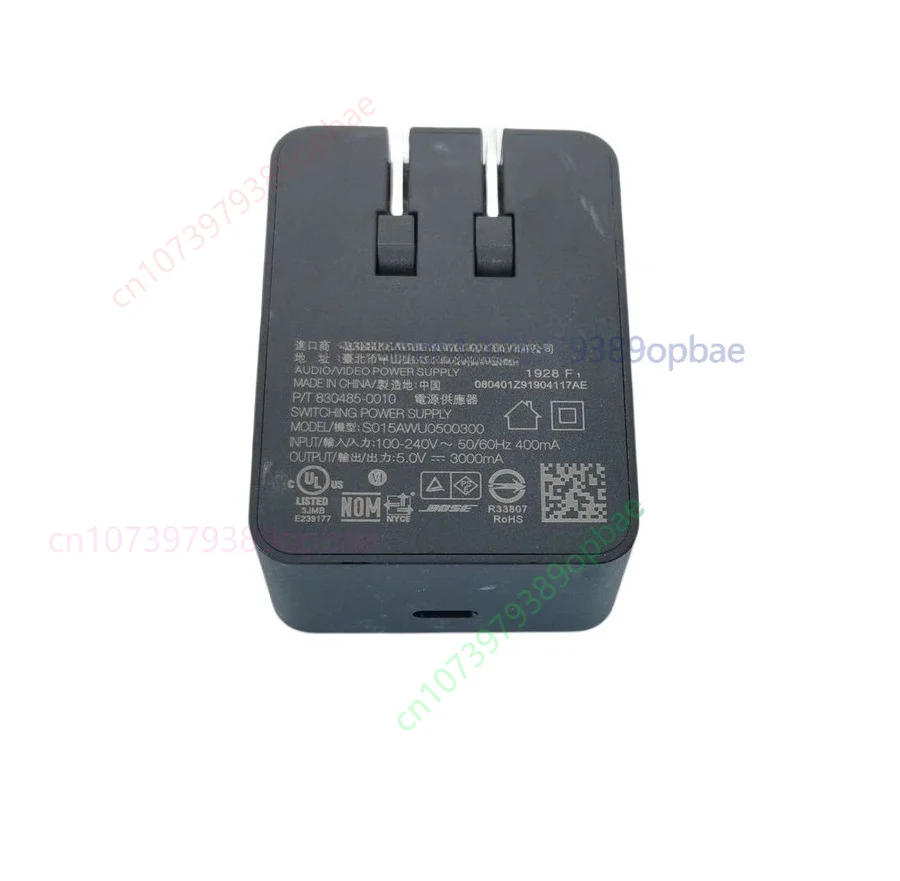Adaptador de cargador USB-C de 5V 3A usado para el altavoz Bose SoundTouch Home S015AWU0500300.
