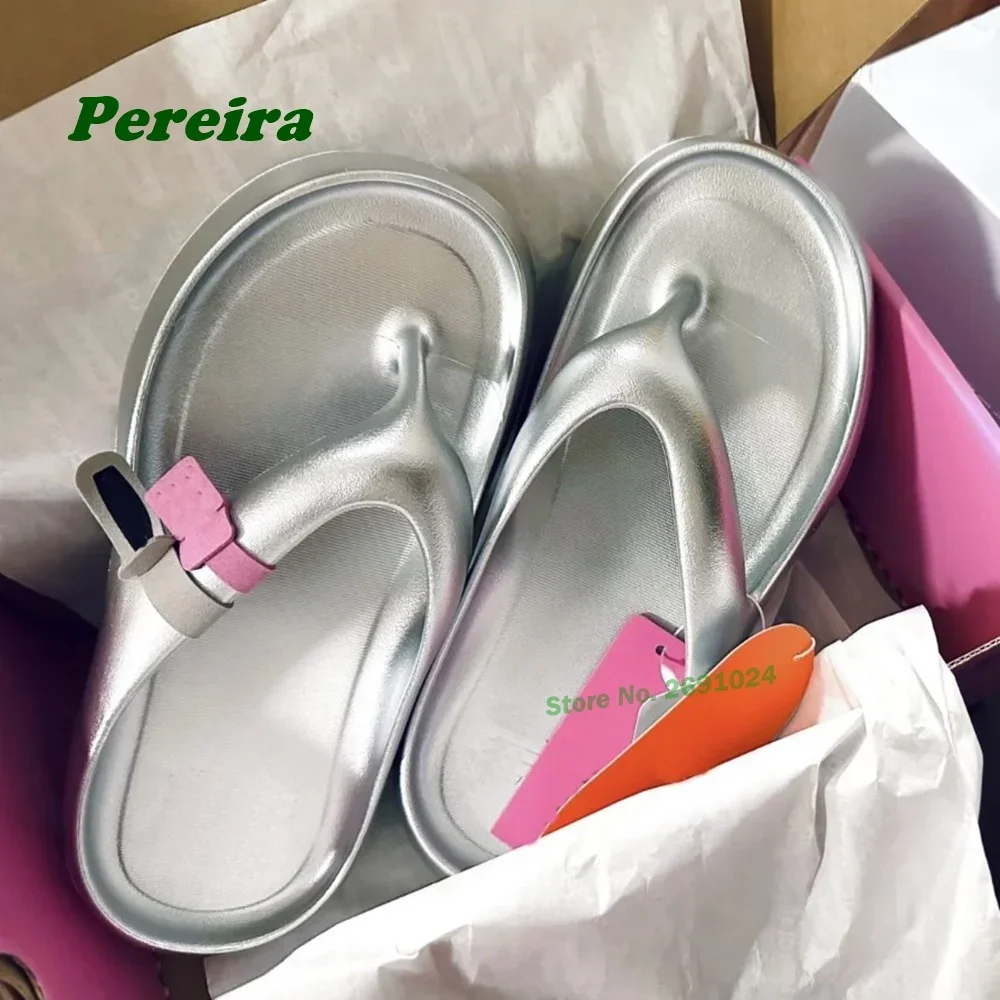 

Серебристые тапочки на толстой подошве с защемленным носком, женские шлепанцы без шнуровки на среднем каблуке, розовые шлепанцы, новинка лета 2024, роскошная обувь, пикантная обувь