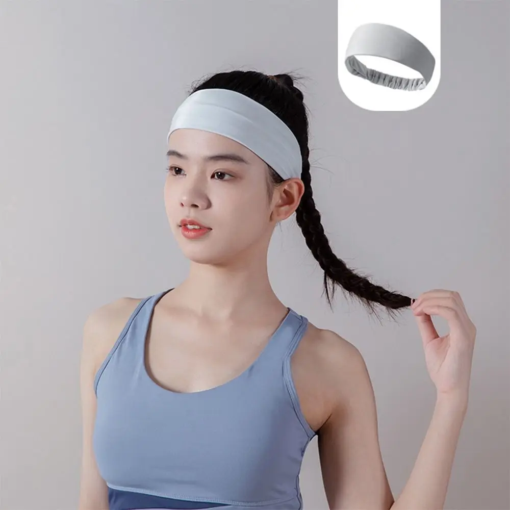 

Gifts Ice silk Yoga Hair Bands Solid Color Hair Accessories Sports Headbands Yoga Headwear Ribbon Elastic