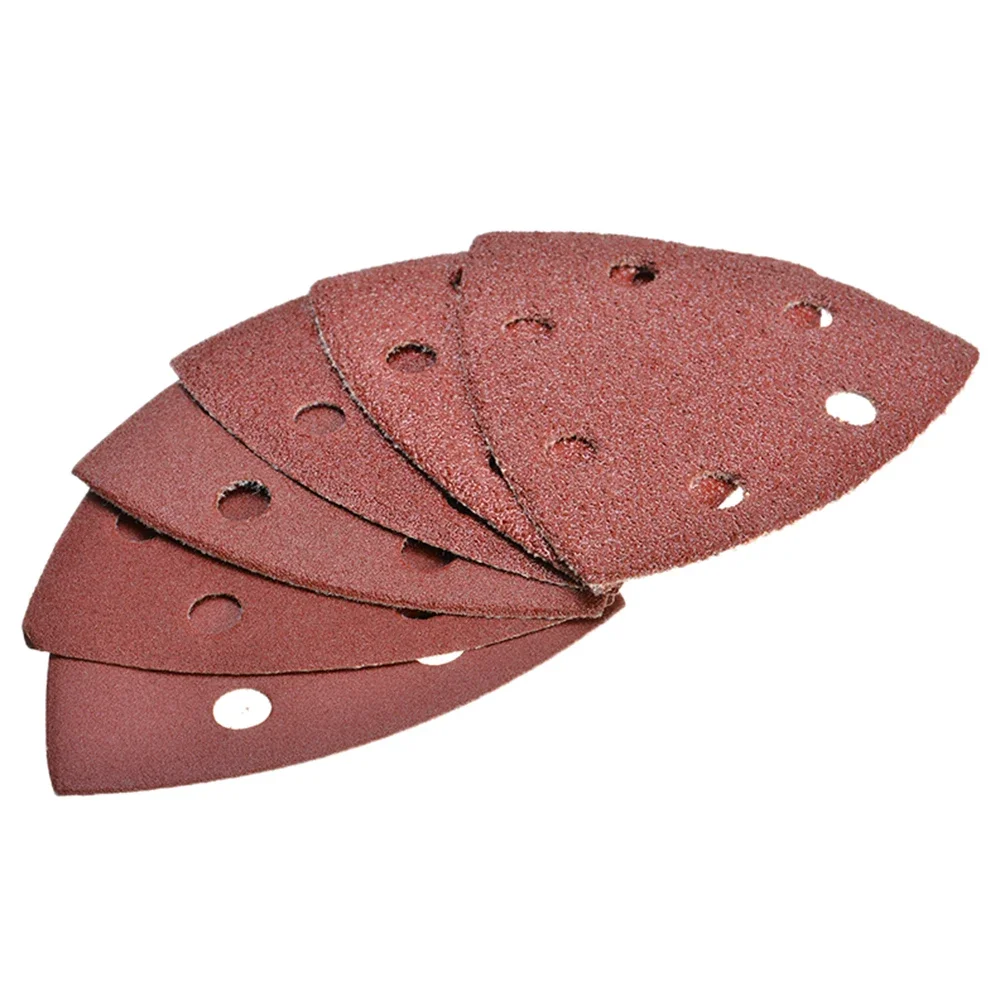 

Triangular Sandpaper 60/80/120/180/240 25pcs 90x90x90mm 6 Holes Aluminum Oxide Sanding Papers Wood Polishing Metal Grinding