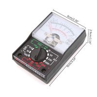 Voltmeter Ammeter Resistance Meter Analog Multimeter Tool 250mA for DC/AC 0 - 10 - 50 - 250 - 1000V for Teaching Factori