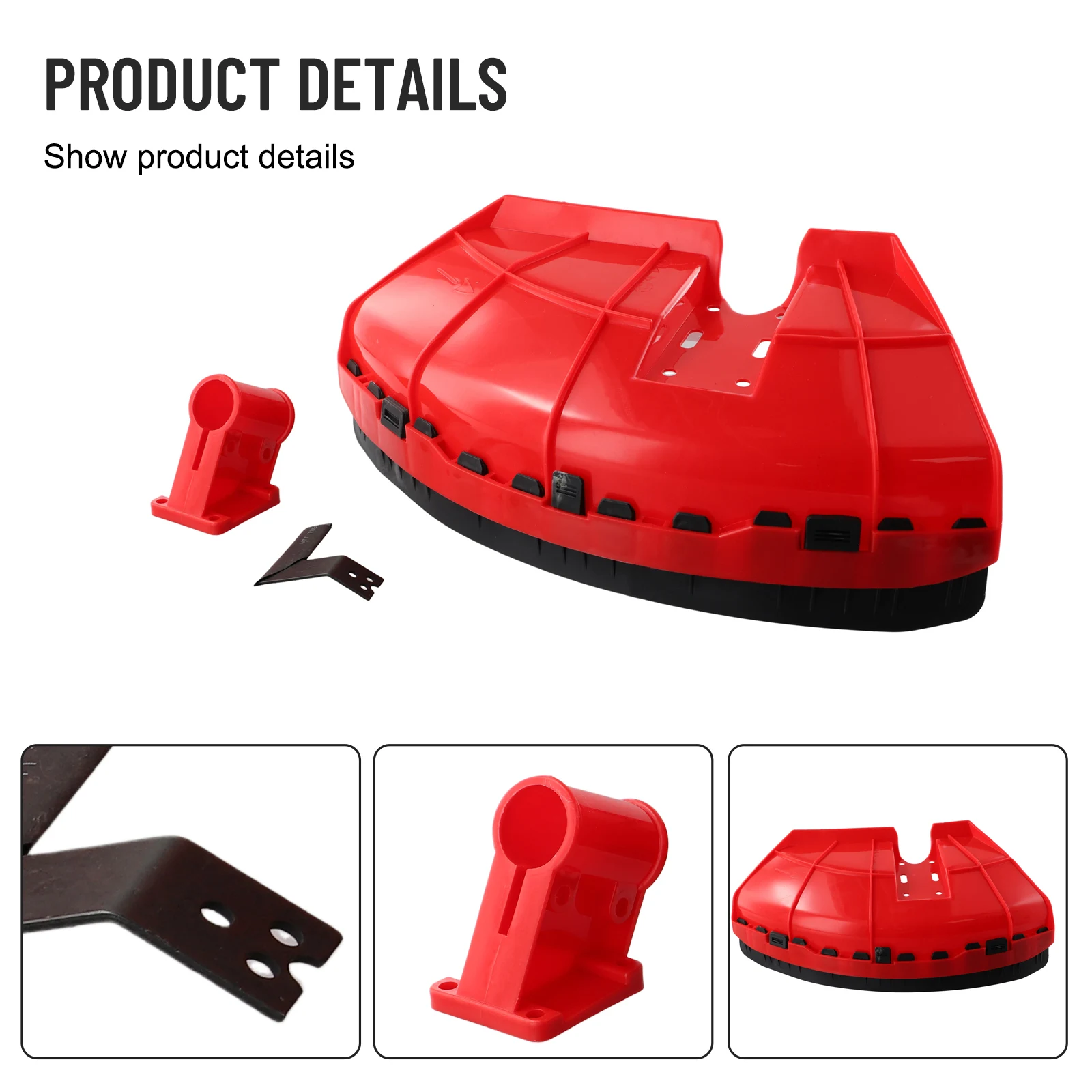

1pc Garden Trimmer Guard Shield Brush Cutter Protection Cover Multi 4 In1 Brushcutter Guard Clamp Plate Lawn Mower Parts