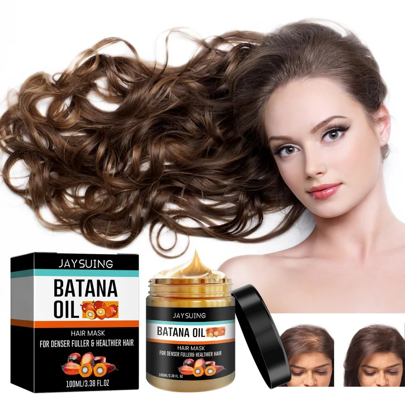 

Batana Oil Hair Mask - Deep Conditioning Treatment For Dry Damaged Hair, Nourishes & Repairs, Helps Reduce Frizz & Add Shine