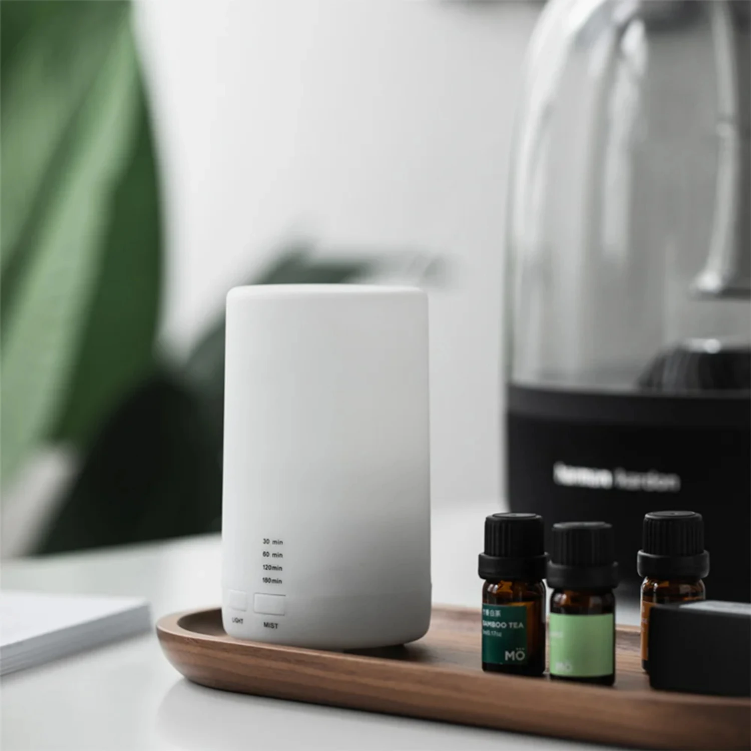 Mini Humidifier Ultrasonic  Diffuser USB Night Light Air Purifier Desktop Essential Oil Diffuser With Warm Light Humidifer Smell