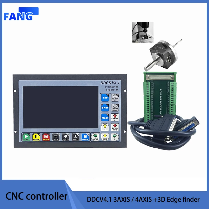 New DDCSV4.1 Standalone Motion Controller Offline Controller Support 3 /4 axis USB CNC controller interface 3d Touch probe