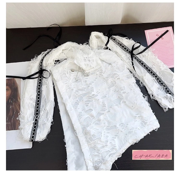 หมวกไหมพรมทรงยาวแบบพังก์ สไตล์วินเทจ ลายรูรั่ว สำหรับเด็ก ฤดูใบไม้ผลิและฤดูใบไม้ร่วง ปี 2025