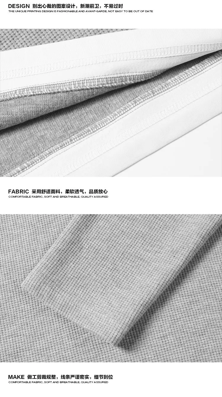 Tägliches Urbanes Henley-Shirt für Herren, Langarm, V-Form-Ausschnitt, Gefälschter Saum, Weicher Waffelstoff, Einfaches Modisches Oberbekleidungsstück – Detail 16