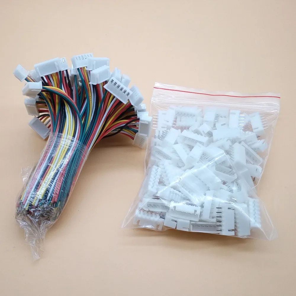 10Sets XH2.54 mm Pitch 2Pin 3Pin 4Pin 5/6/7/8/9/10 Pin Single-Head Wire To Board Connector 10/20/30cm 26AWG With Socket 2.54mm