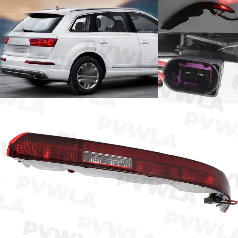 For Audi Q7 American Version 2016 2017 2018 2019 2020 2021 1pc Right Side Rear Bumper Reflector Light Tail Lamp With Bulbs