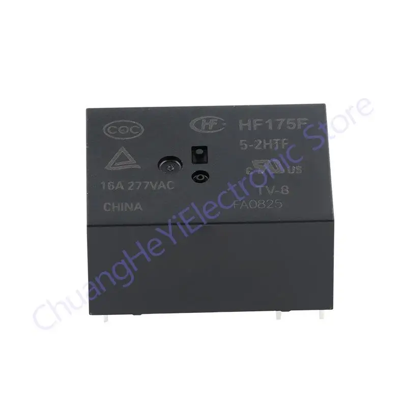 5pcs relay HF175F 5-2HTF 12-2HTF 24-2HTF 6pin 5-2ZTF 12-2ZTF 24-2ZTF 8pin 5V 12V 24V  Fsmall high-power DC relay 16A 277VAC