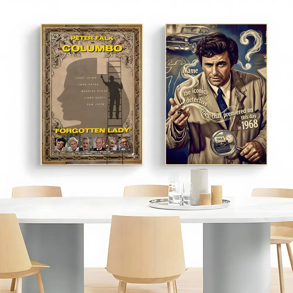Clever Detective Tv Series C-Columbo Poster Wall Art Print Decorative Mural Home Decor Gift Unframed
