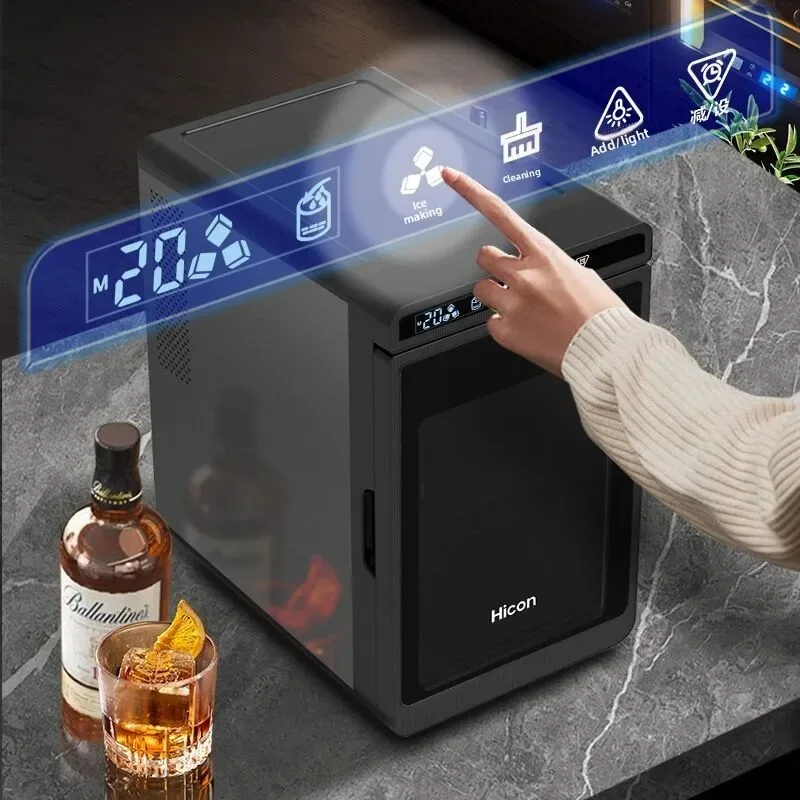 Home Ice Maker Machine Auto Self-Cleaning Energy Saving Large Cube Quiet Mini Ice Maker Under 45dB Whiskey XXL Ice Cube Maker
