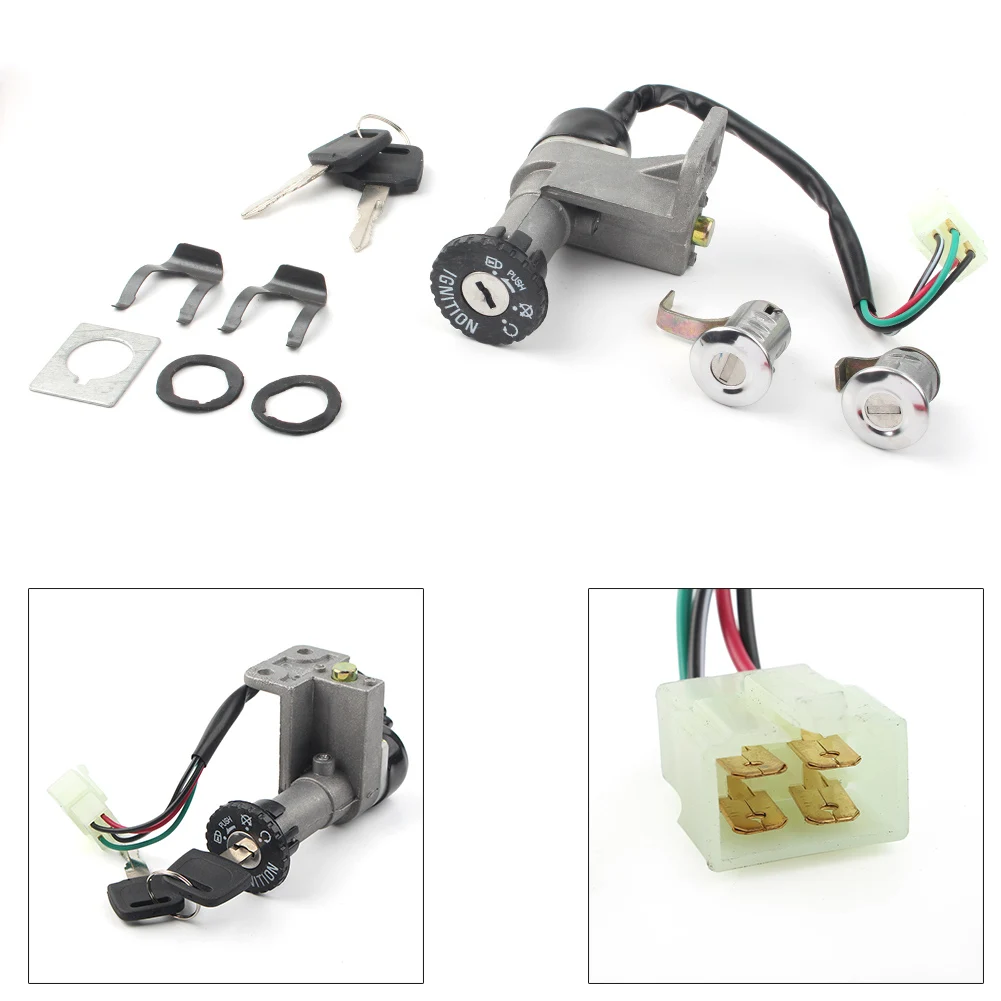 Motorcycle Ignition Switch Assembly with 2 Keys For Chinese GY6 50cc 125cc 150cc 250cc ATV Scooters Moped Baja Panterra Kymco