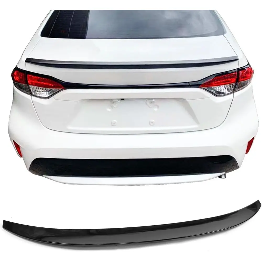 

Спойлер на багажник, совместимый с Toyota Corolla Sedan 2020-2026, в стиле IKON, глянцевый черный