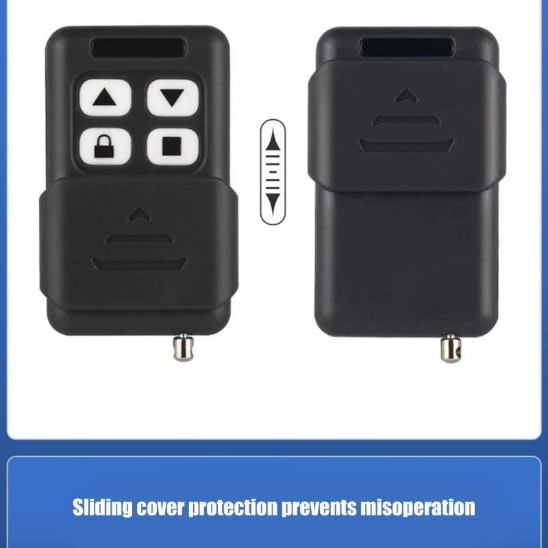 4 in 1 Remote Cloner Black Push Cover 4-key Remote Control for Garage Door and Electric Gate Programmable 433MHz