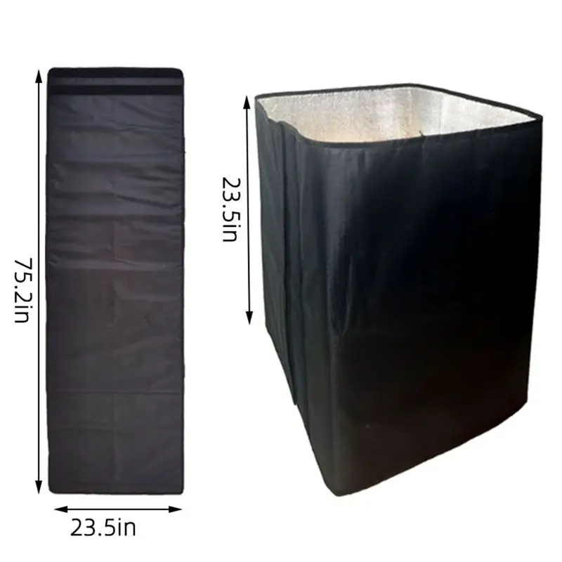 2026 جديد 75.2 "× 23. غلاف خلية النحل مقاس 5 بوصات لفصل الشتاء الدافئ المقاوم للرياح، غطاء عازل لخلية النحل المقاوم للماء #6