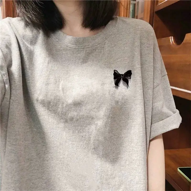 

Loose Fit Pure Cotton Short Sleeve T-Shirt Unisex Summer Casual round Neck Top for Men And Women Youthful And Versatile