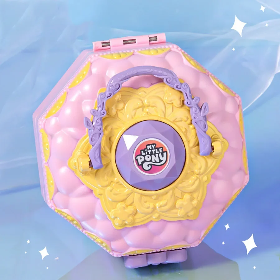 Hasbro 마이 리틀 포니 플레이 하우스 게임 미니어처 보물 상자, 휴대용 주방 장난감, 여아 생일 선물