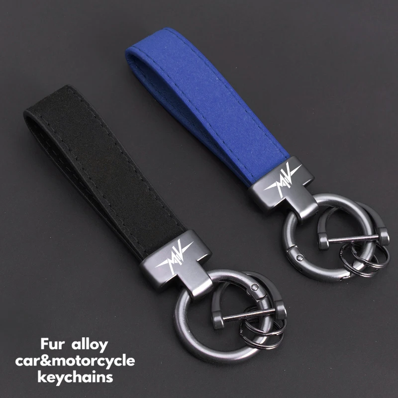 For MV Agusta F4 RC BRUTALE 990R Turismo Veloce Rivale 800 Brutale 675 Brutale 800/RR High-Grade Leather Suede Keychain