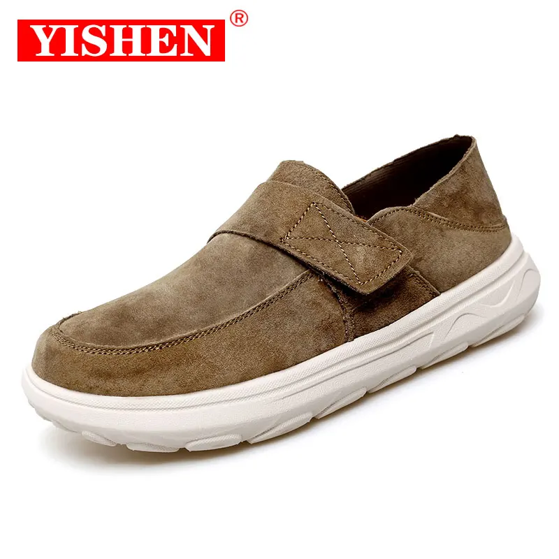 

YISHEN Men Casual Shoes Fashion Sweing Handmade Canvas Mens Loafers Moccasins Slip On Driving Shoes Mocasines Flats Para Hombre