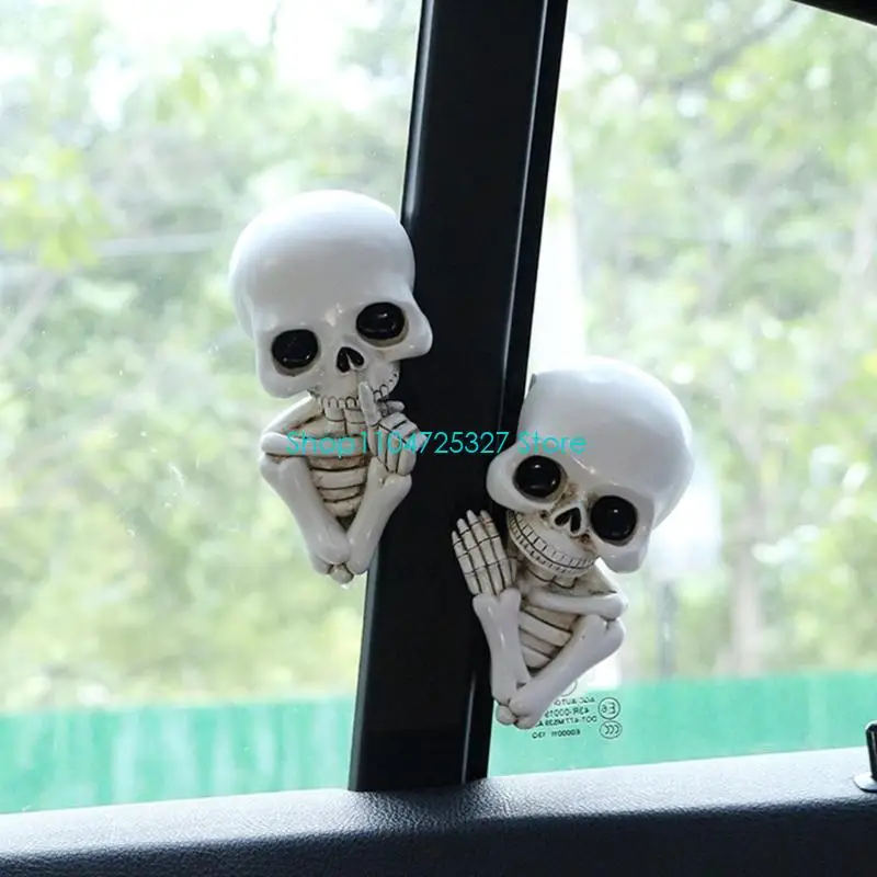 D8KF الراتنج الجمجمة الجدار ملصق إطار الباب الديكور لإطارات الأبواب الأثاث الجدار #2