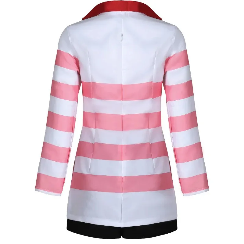 Hazbin Hotel Cosplay Angel Dust Costume Dress Sweatshirt with Glove Women Suits Halloween Outfits - view 4