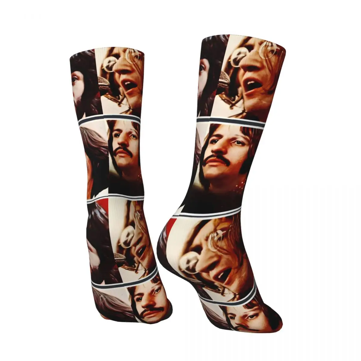 The Beatle Men\'s Socks Retro Harajuku The Beatle Street Style Novelty Pattern Crew Sock