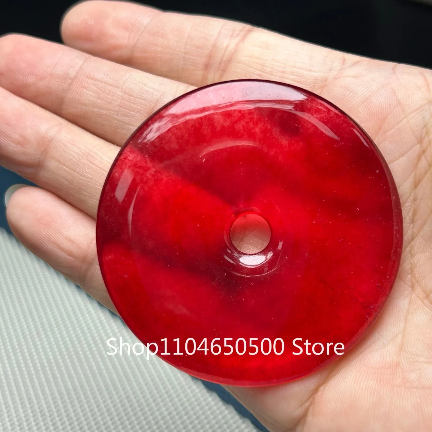 

Certified Nature ice red Myanmar Jade Jadeite lucky safeness Pendant&Necklaces