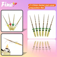 Limas endodónticas dentales más finas, ondas endodónticas alternativas, endo dorado, un archivo para preparación de conducto radicular endodóntico