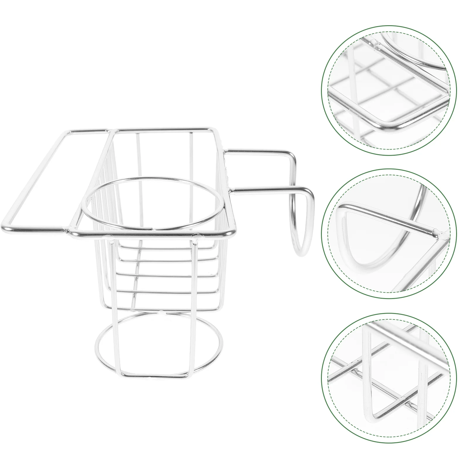 

1Pcs Wall-Mounted Kitchen Sponge Rack Stainless Steel Storage Holder Ventilating Drain Rack Organizer for Kitchen Sponge Drying