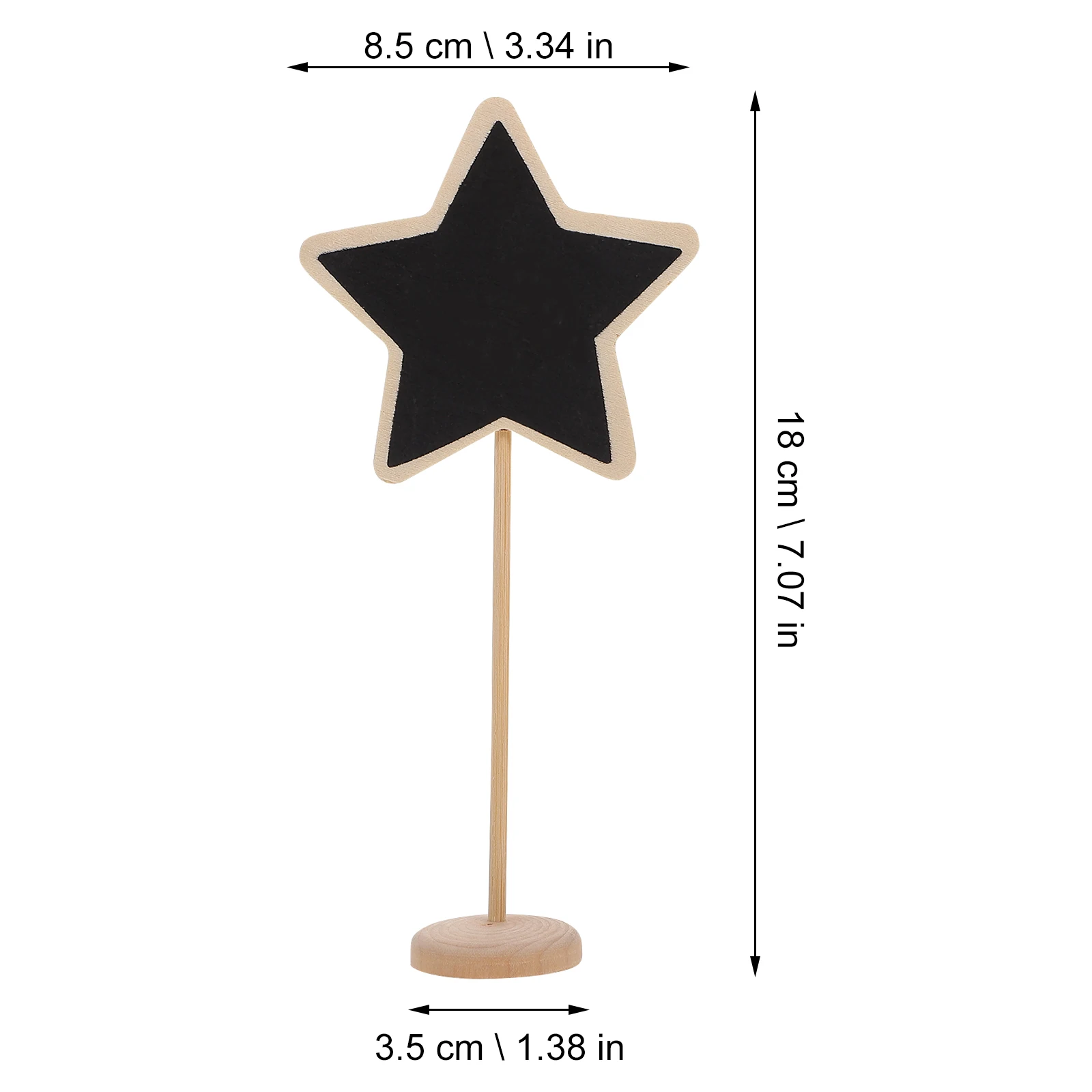 

10 Pcs Cheese Christmas Decorations Desktop Message Blackboard Wood Small Chalkboard Signs