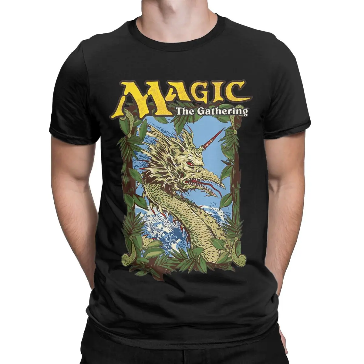 Magic Games Gathering MTG Men T Shirt Humor Tee Shirt Short Sleeve Round Neck T-Shirt Cotton Party Tops