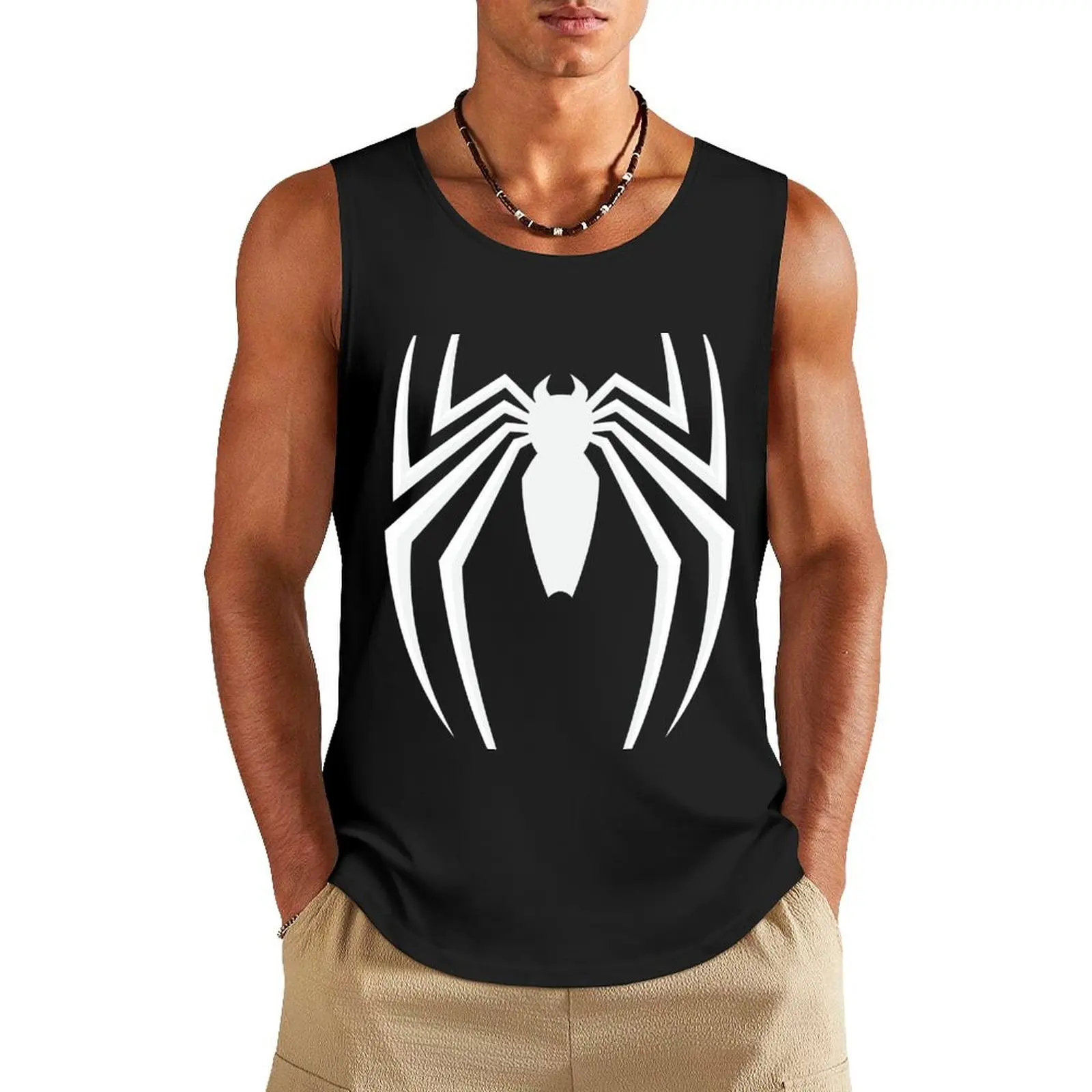 

White Spider Tank Top quick-drying t-shirt Men's gym articles gym wear men