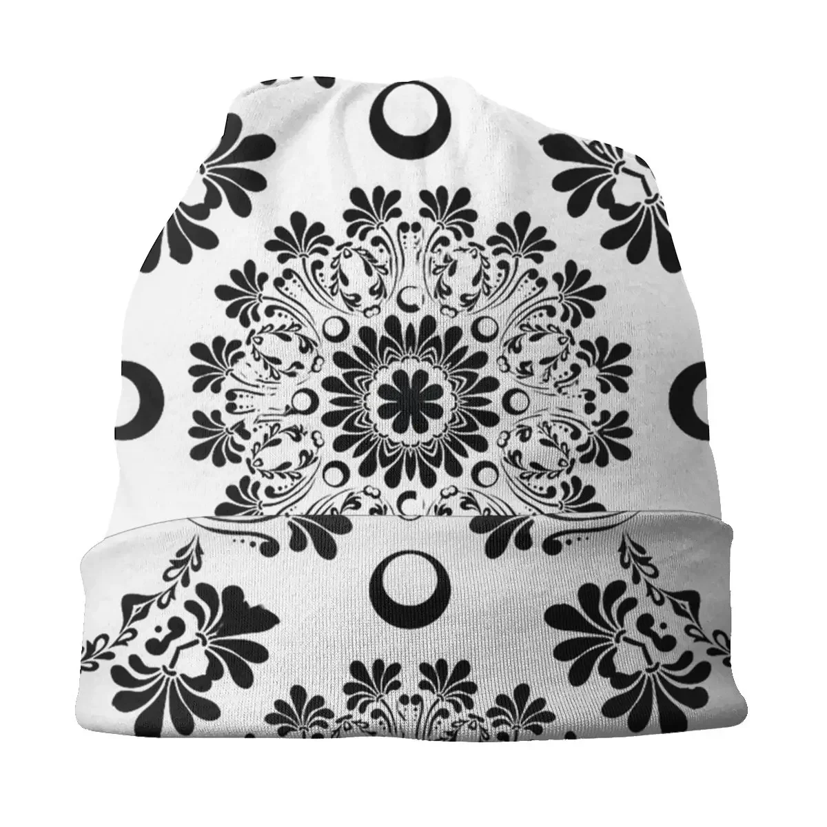 Berretti con motivo bandana floreale Skullies Berretti Fashion Street Cappellini unisex Cappello estivo multifunzione lavorato a maglia