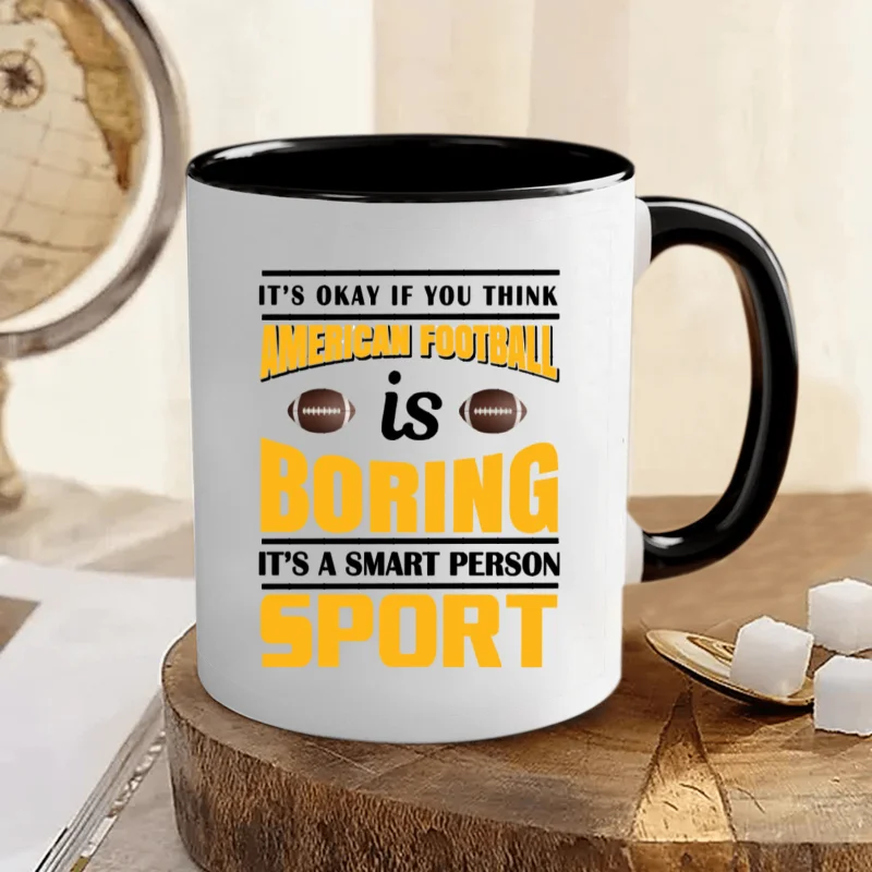 1PCS, 11oz Fun Ceramic Coffee/Tea Mug for Football Fans, Gift Mug, Unique Decor Mug for Office or Home, Thanksgiving, Christmas