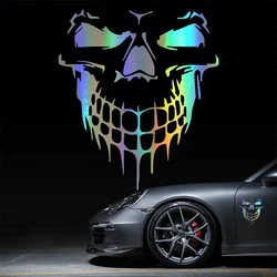 Car Skull 3D Vinyl Reflective Film Funny Stickers Decals Auto Motorcycle Waterproof Car Styling Decoration Exterior Accessories