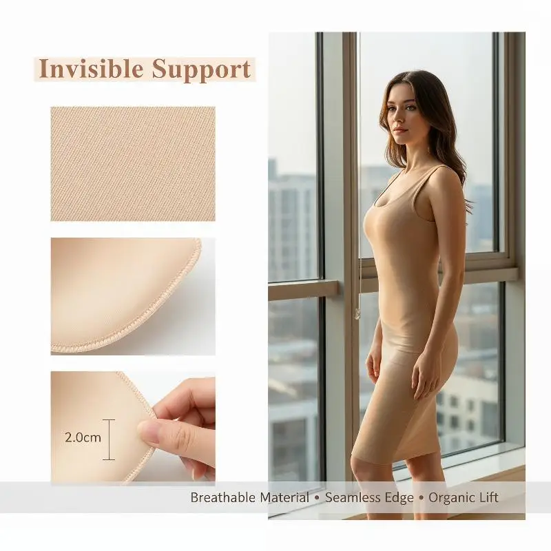 Removable Bra Pads Inserts Soft Sponge Cups For Sports Bra Swimsuit Push Up Replacement Breast Pads