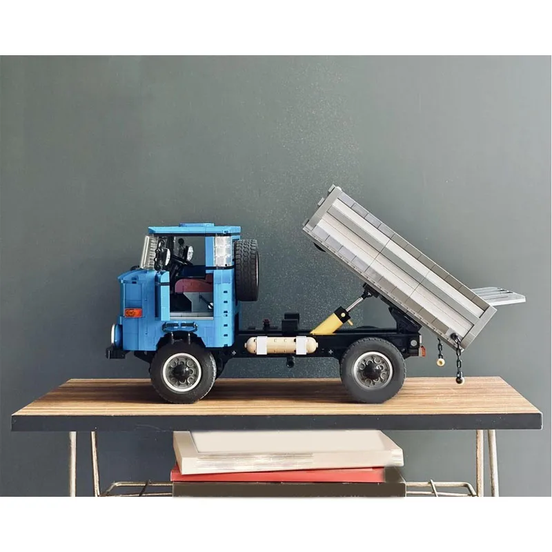 MOC-73093New City شاحنة نقل البضائع نموذج اللبنات، 1460 جزءًا، عيد ميلاد بناء الالعاب العملاقة هدية للبنين والأطفال