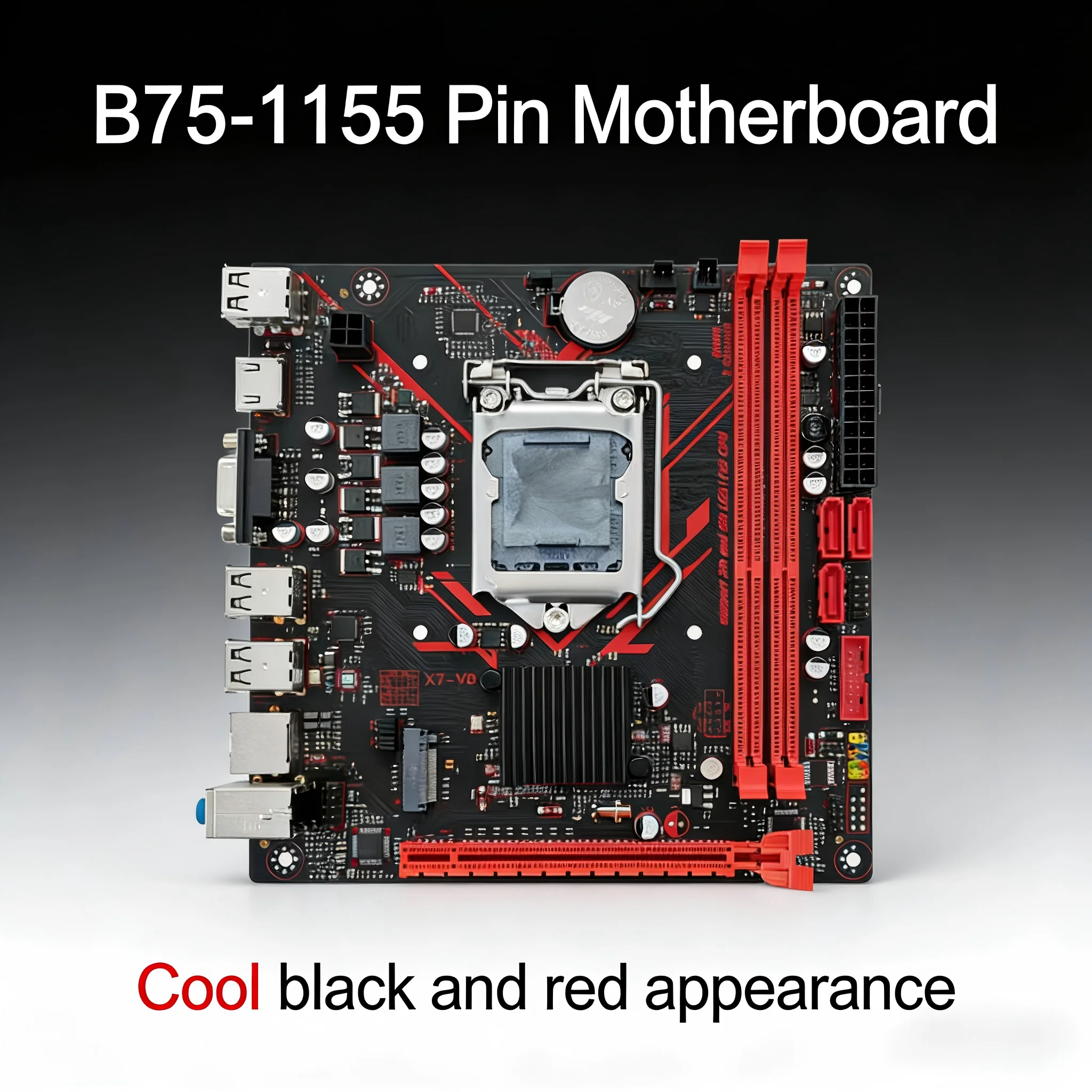 Kllisre B75 메인보드 LGA 1155 소켓 DDR3 M.2 NVMe(인텔 i5 3570 CPU 포함) 썸네일 2