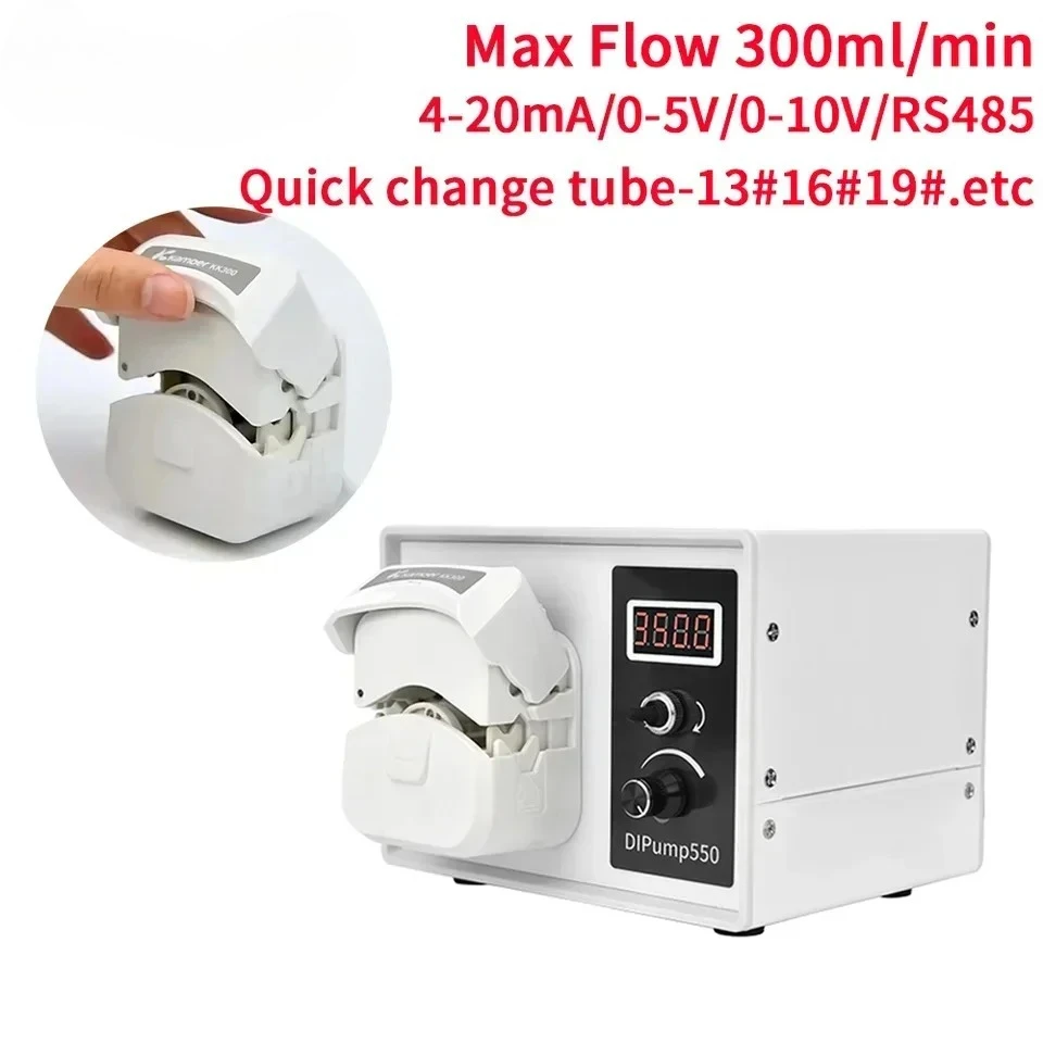 0-300ml/min DIP-KK300 Peristaltic Pump Lab High-precision Volume Pump Fast Tube Change Small Constant Flow Pump
