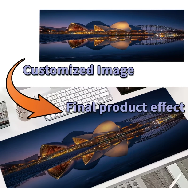 Customized Design Mouse Pad Personalized Photo Large Desk Mat Gaming Mousepad Custom Image for PC Laptop Office Decoration - view 2