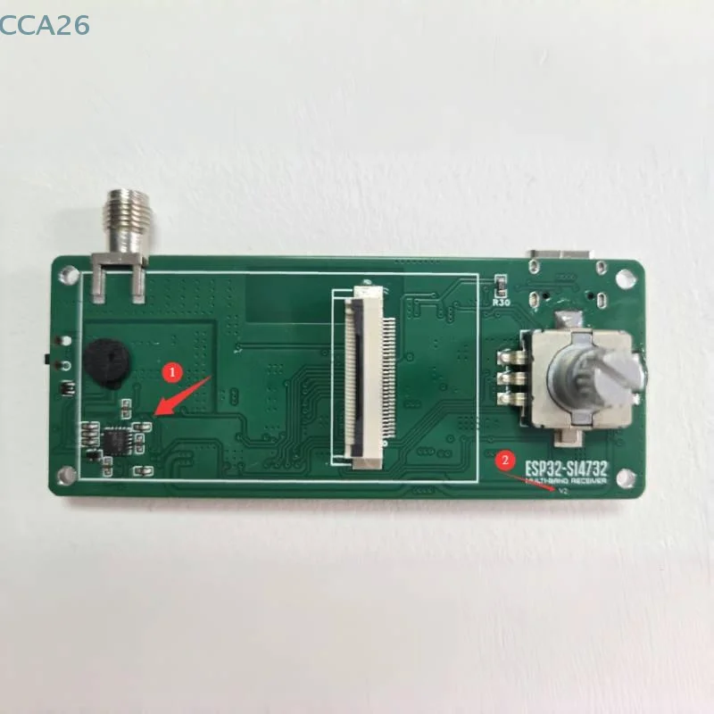 

1 комплект нового LSB USB AM FM-радиоприемник ESP32S3 ATS-mini V3 ABS Чехол SI4732 Карманное мини-радио SSB с усилителем для наушников Hi-Z
