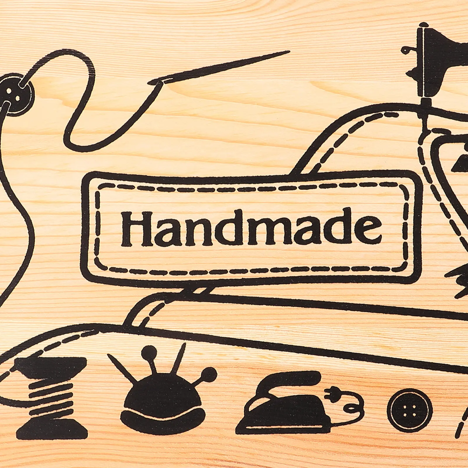 

Premium Wood Sewing Tools Box Pin Cushion Needle Case with Lid for Sewing Kits Buttons Beads Trinkets Medication Storage